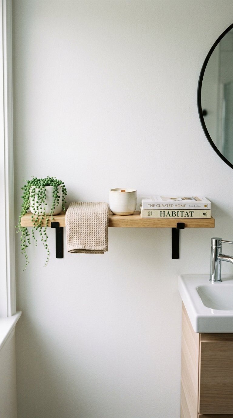 Install Open Shelving Beside the Sink
