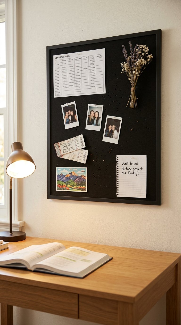 Install a Corkboard or Magnetic Wall Panel