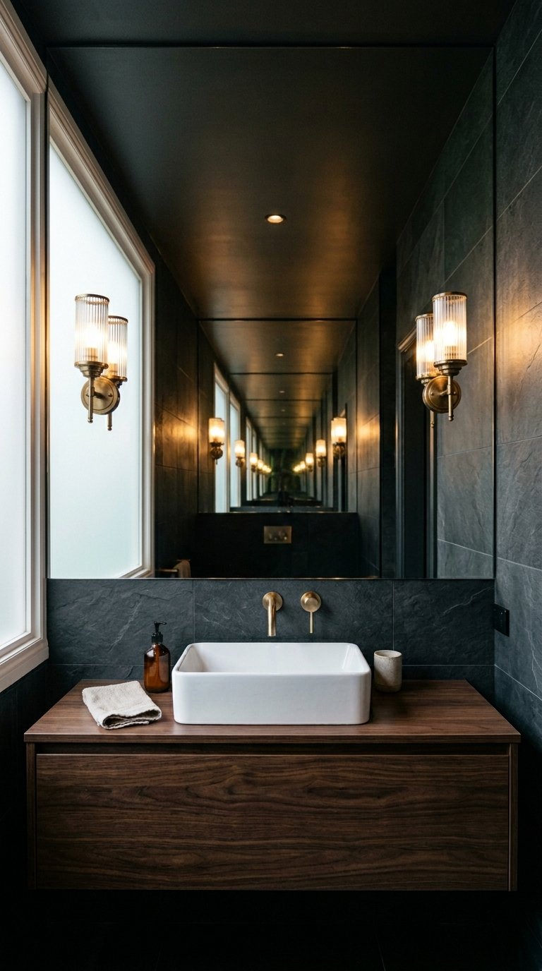 Install a Dramatic Oversized Mirror