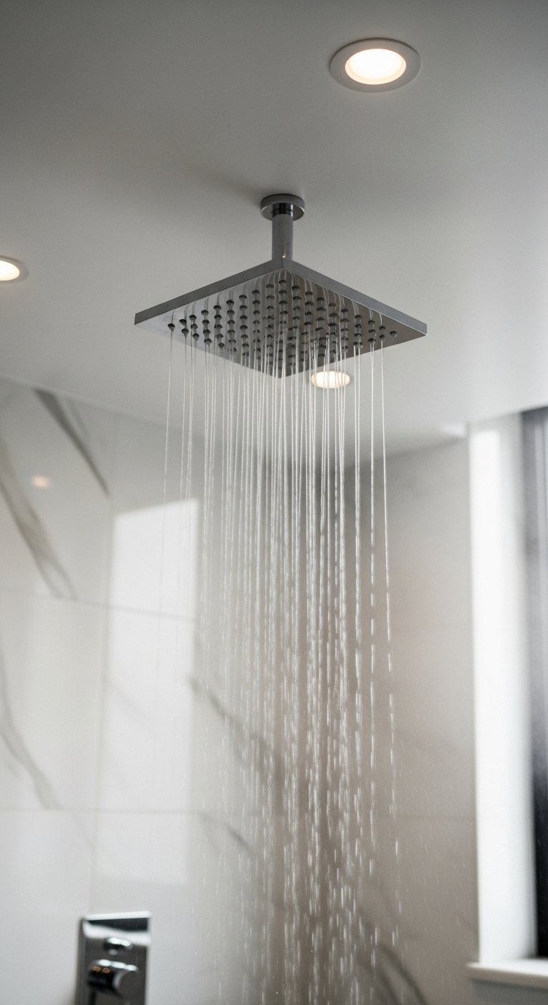 Install a Rainfall Showerhead