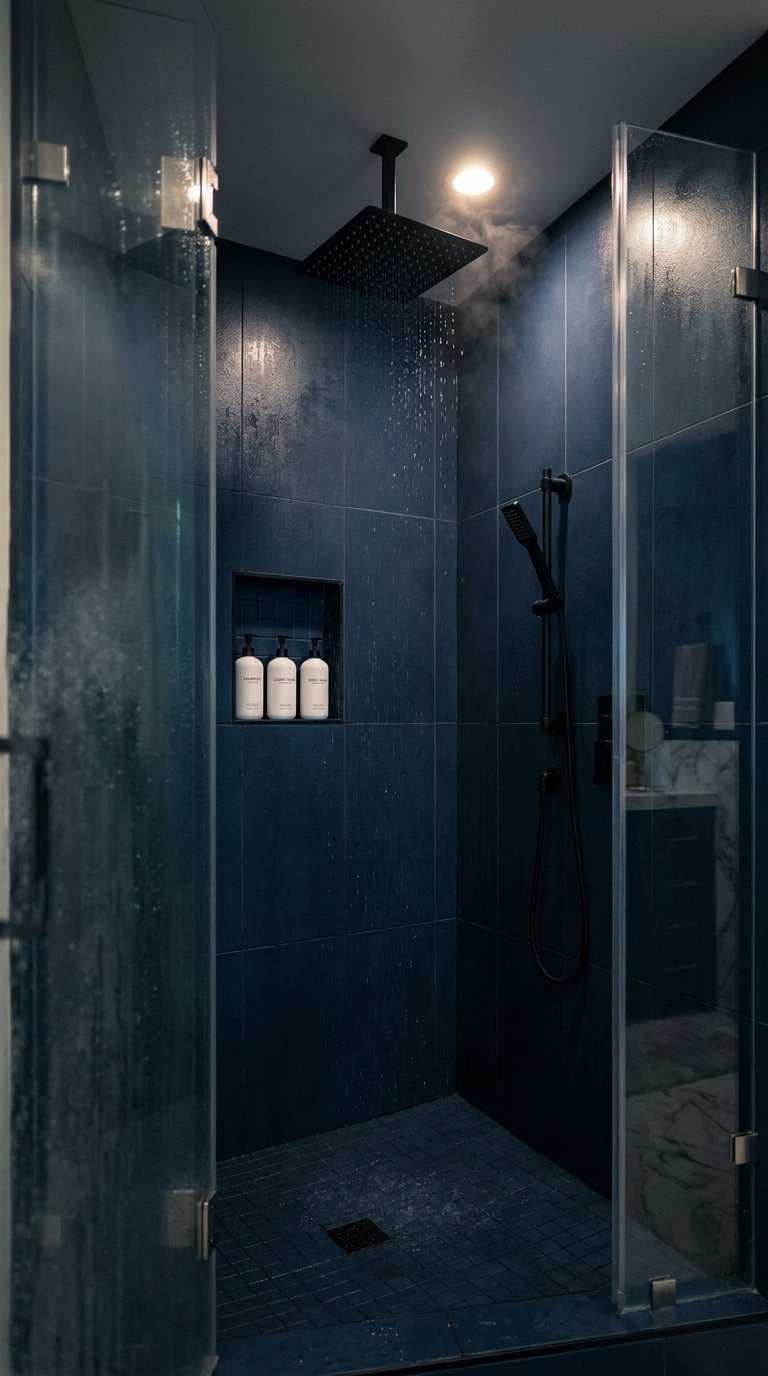Install a Walk-In Dark Shower Enclosure