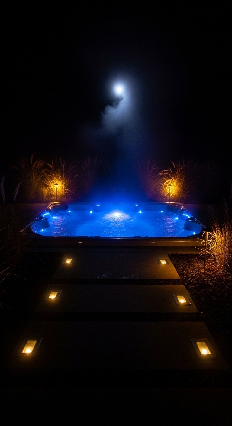 Jacuzzi with Built-In LED Lighting