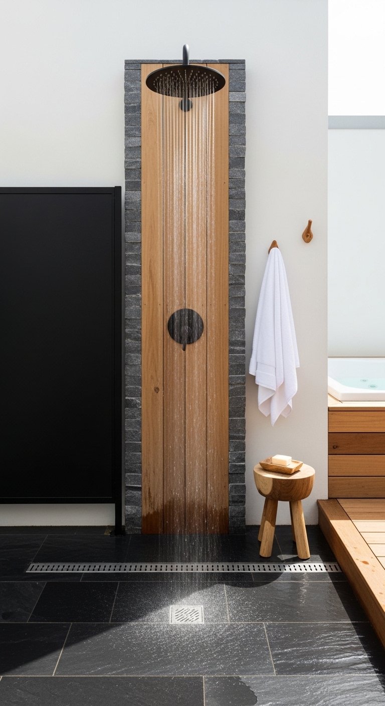 Jacuzzi with Outdoor Shower