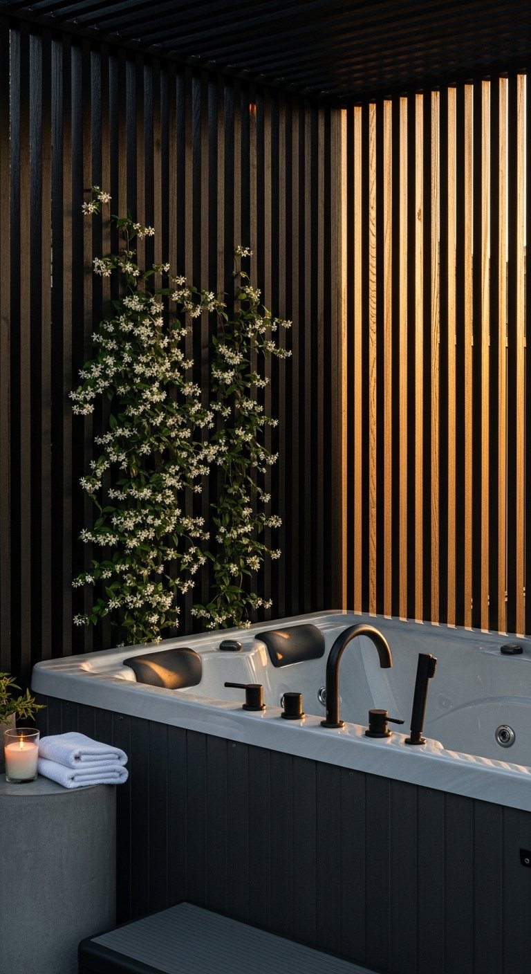 Jacuzzi with Privacy Screen