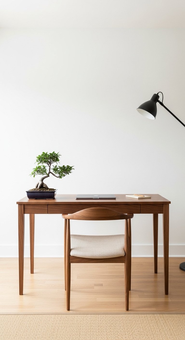 Japandi-Style Minimalist Desk

