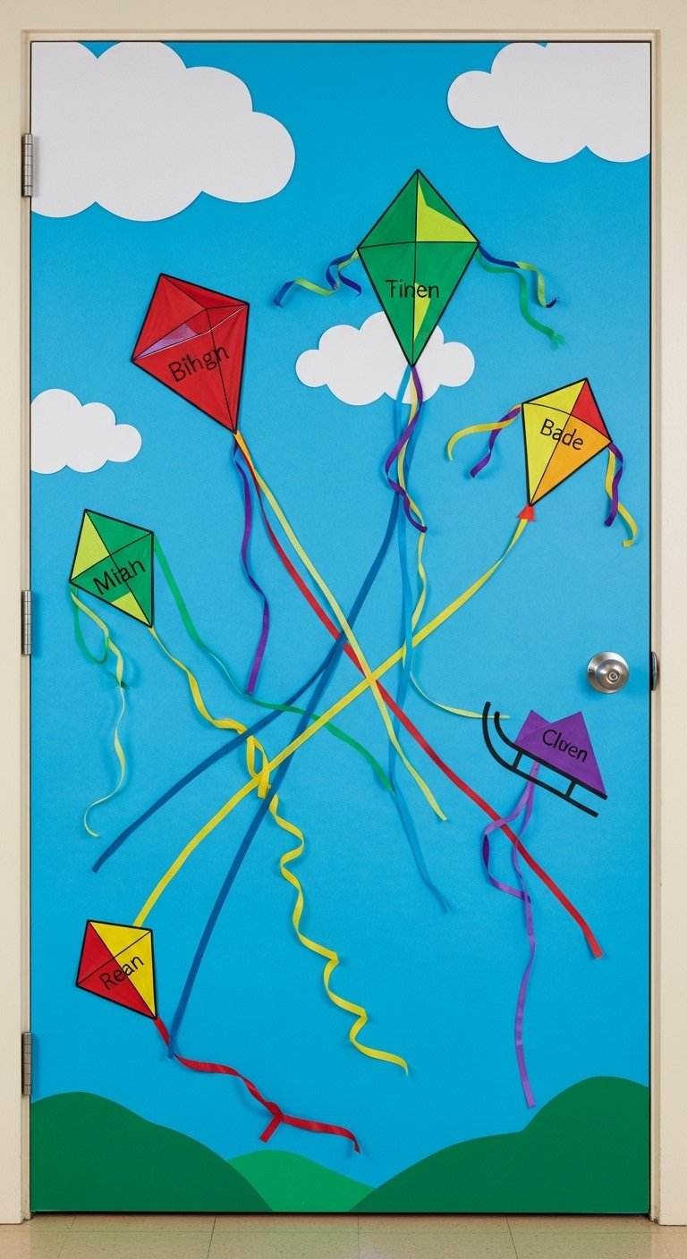 Kite Flying Sky Scene