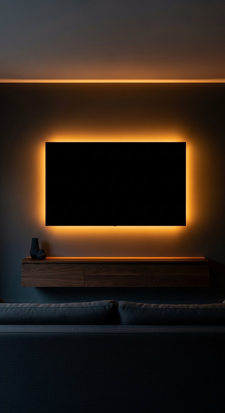 LED Backlight Behind the TV