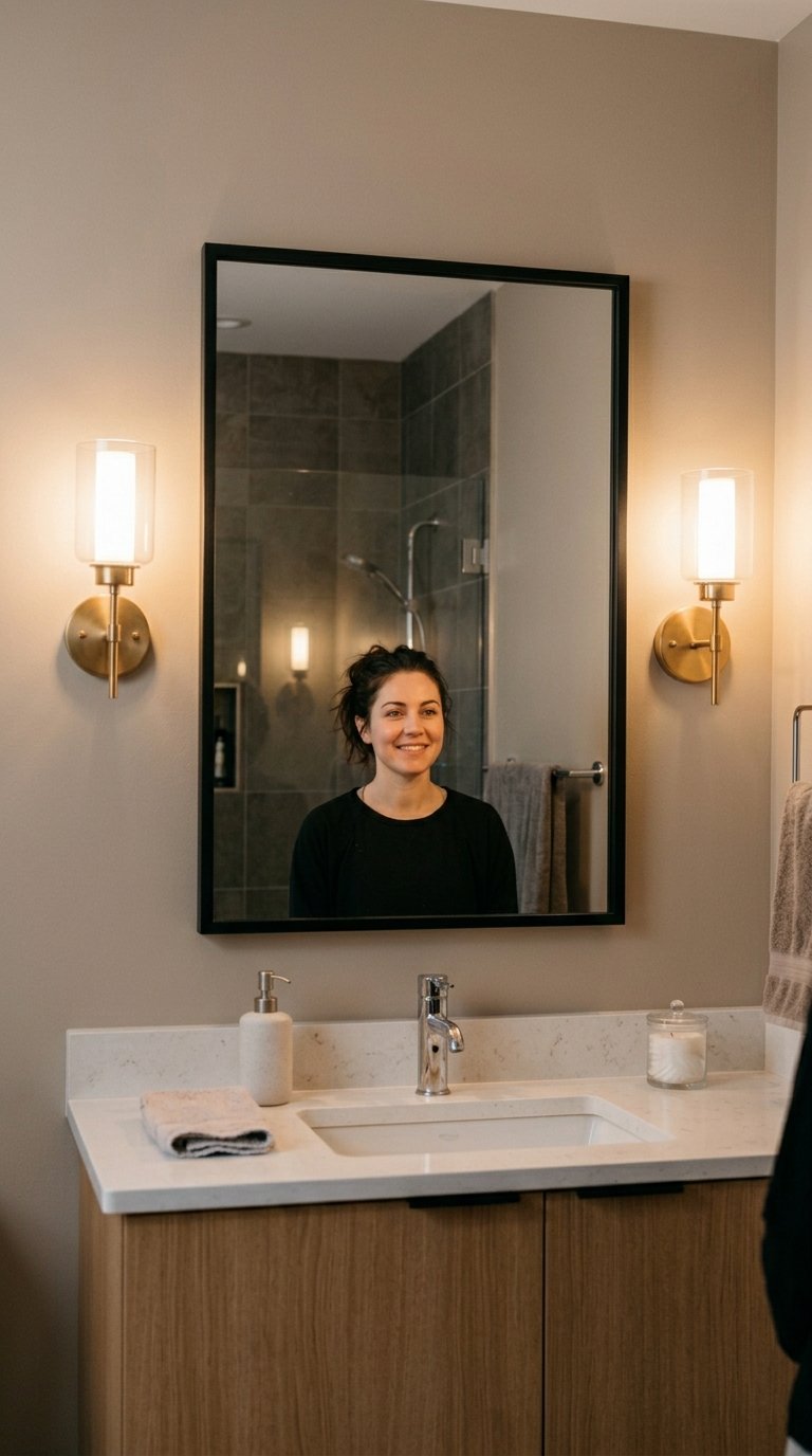 Layer Your Lighting Around the Mirror