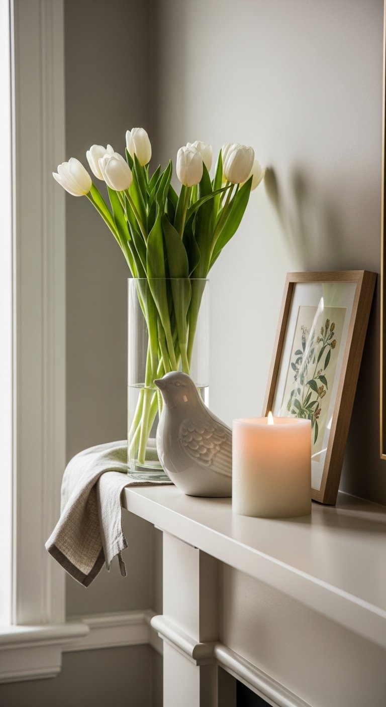 Layer Your Mantel With Different Heights