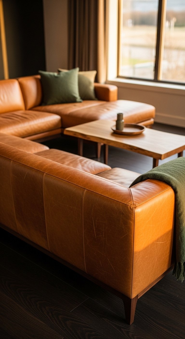 Leather Sectional