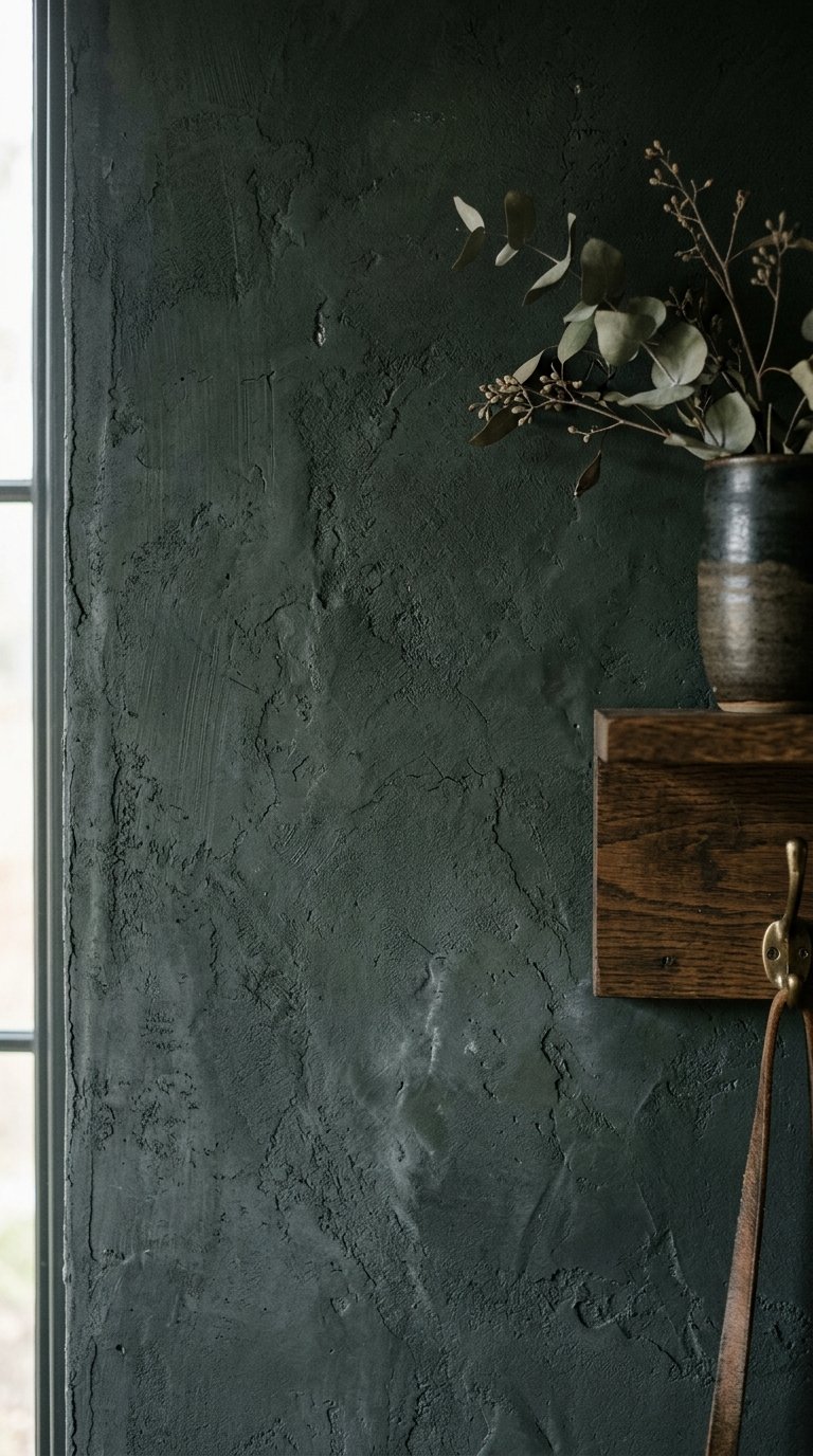 Limewash or Textured Dark Walls