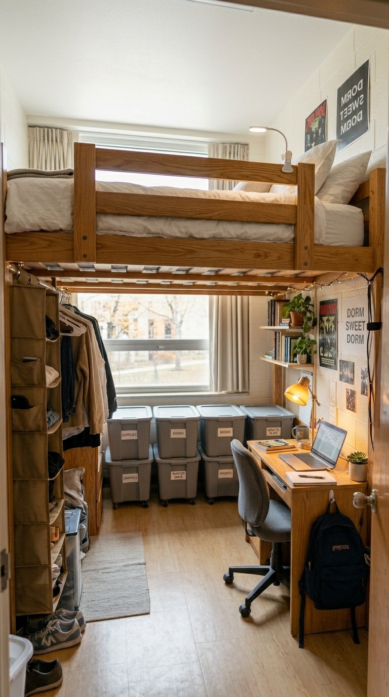Loft or Raise Your Bed for Storage Space