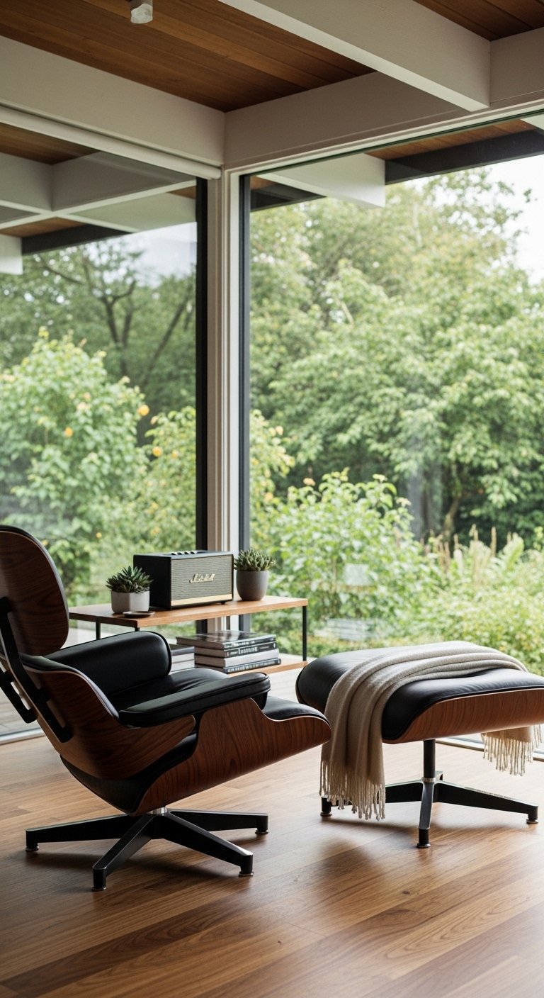 Lounge Chair and Ottoman Combo