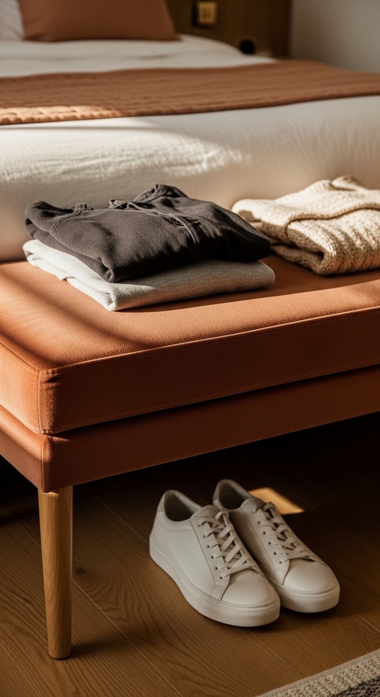 Low-Profile Bed Benches