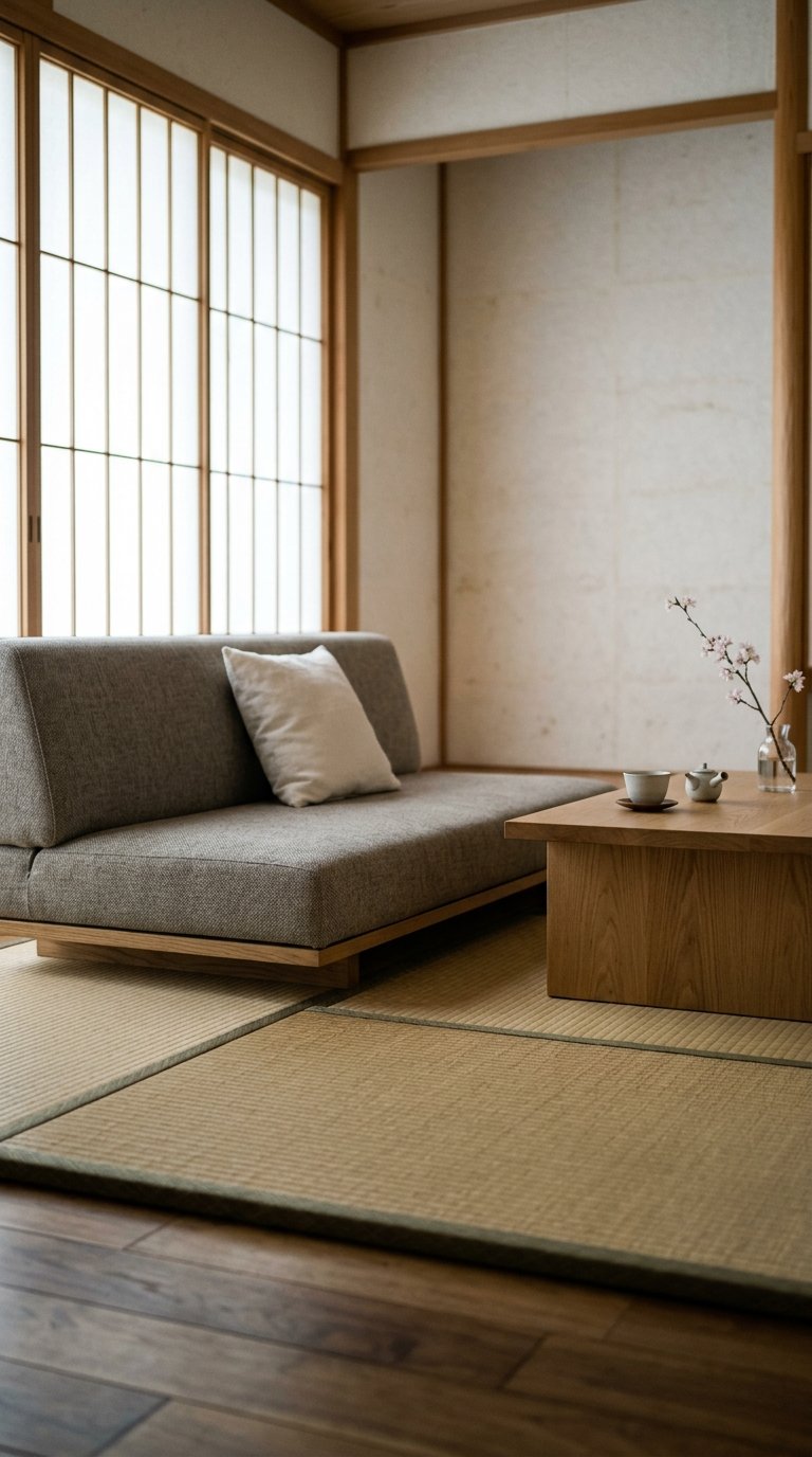 Low-Slung Contemporary Sofa