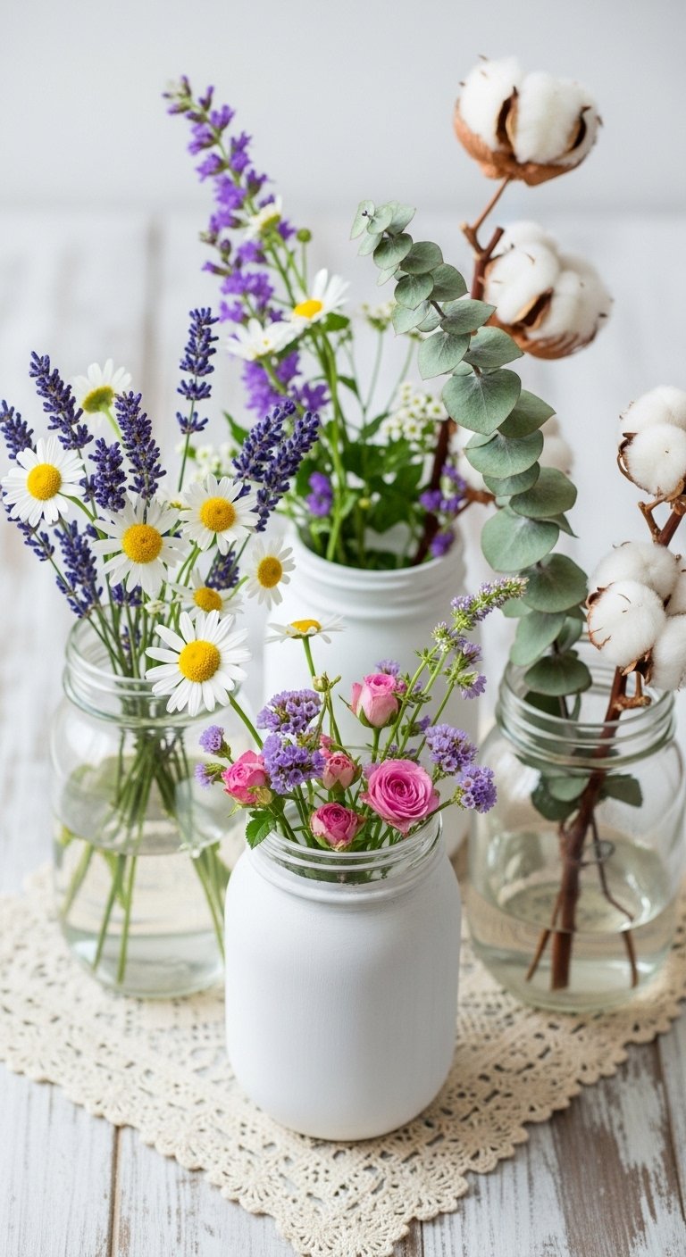 Mason Jar Arrangements