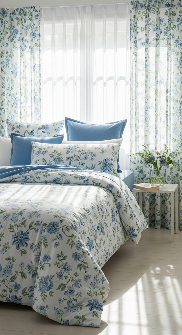 Matching Floral Curtains