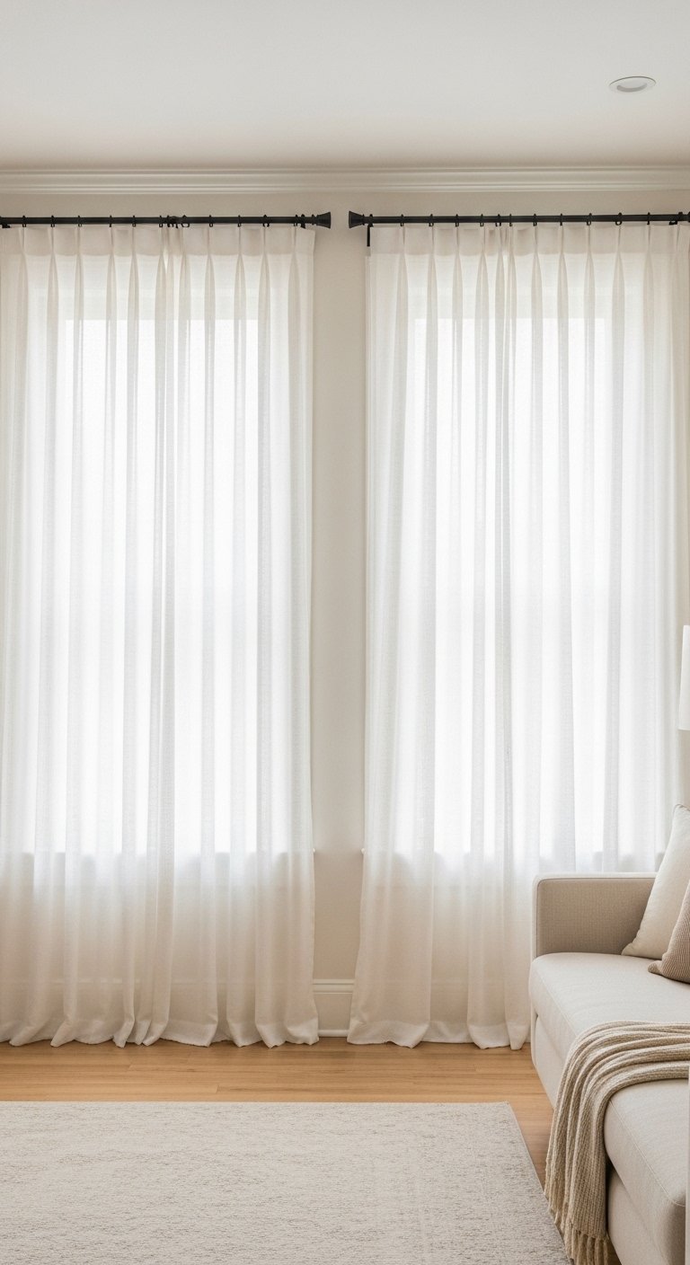 Maximize Natural Light With Sheer Curtains