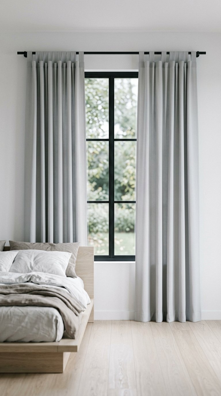 Minimalist Tab Top Curtains