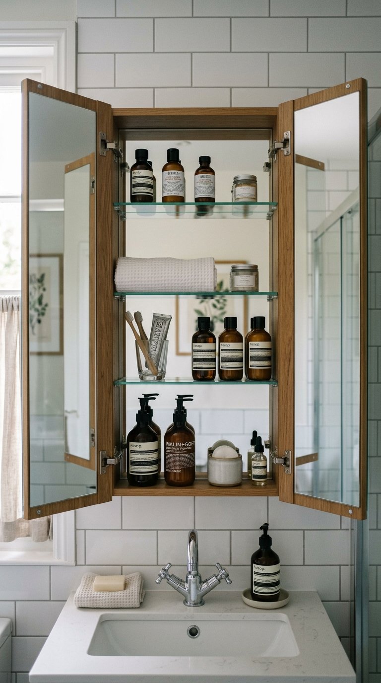 Mirrored Bathroom Cabinet