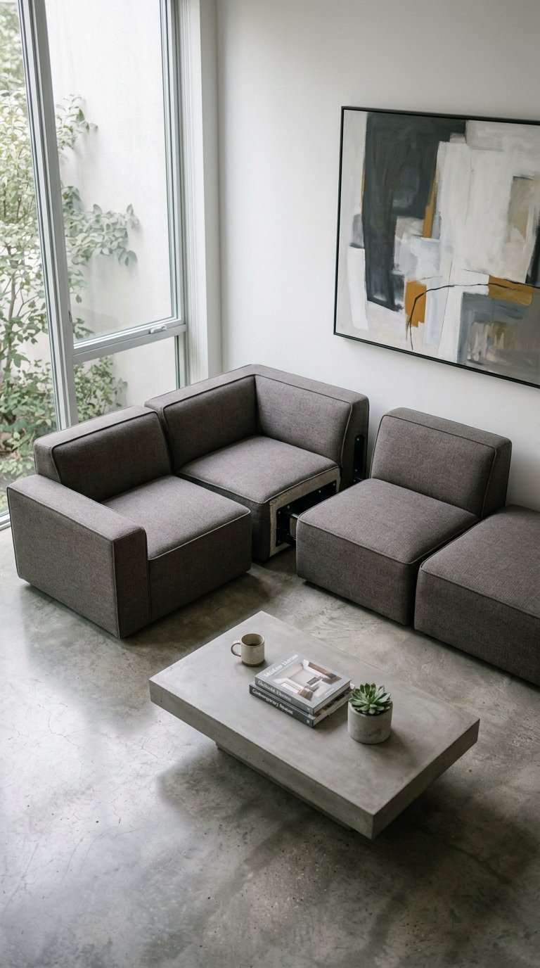 Modular Sectional for Flexible Living