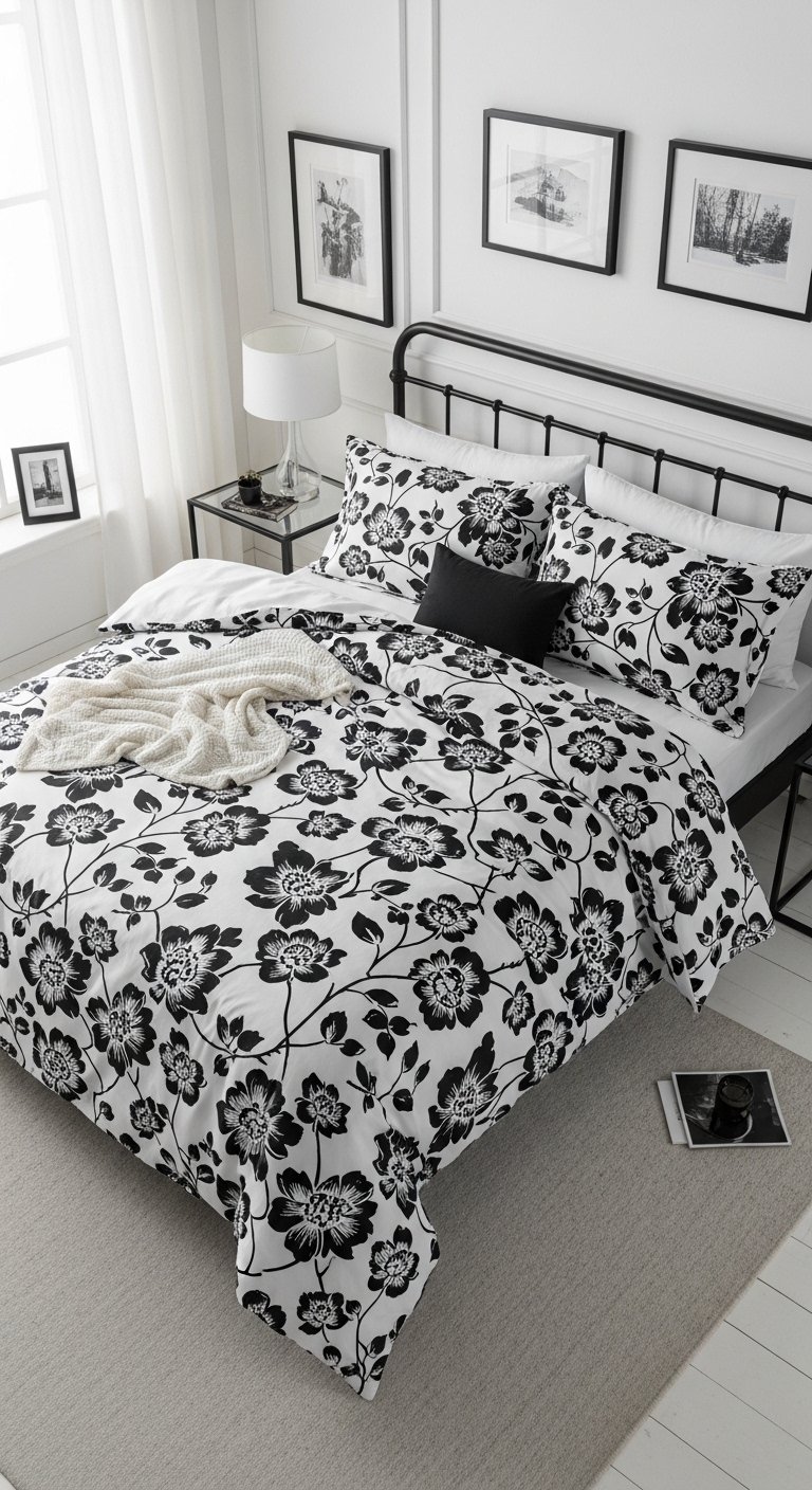 Monochrome Floral Designs