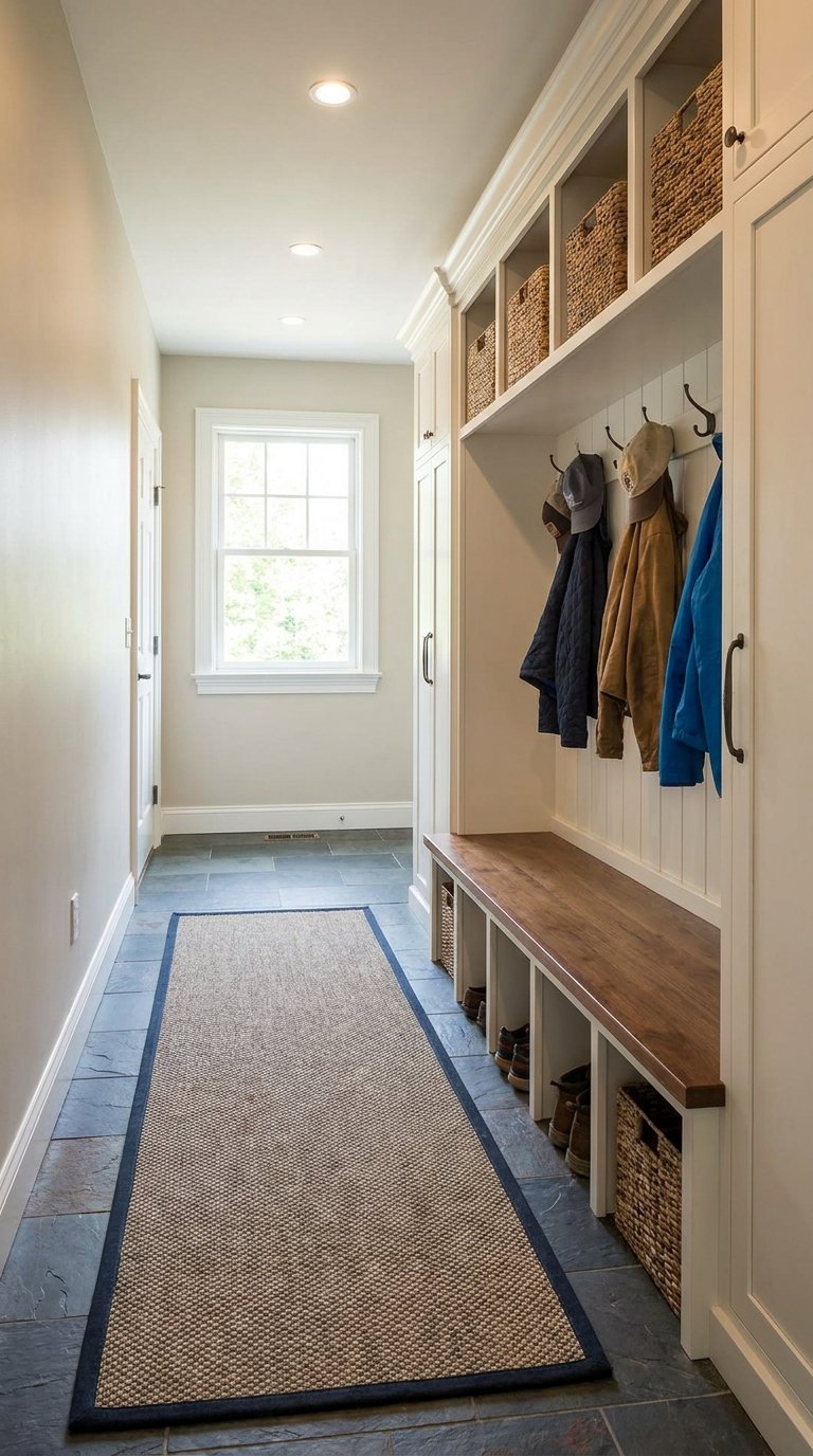 Mudroom Zone at One End