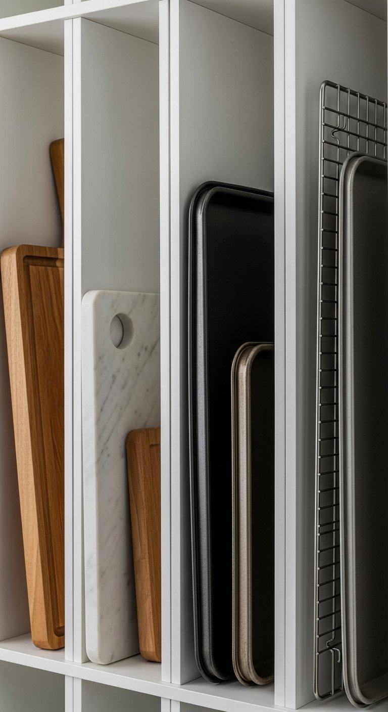 Narrow Vertical Dividers for Trays and Boards