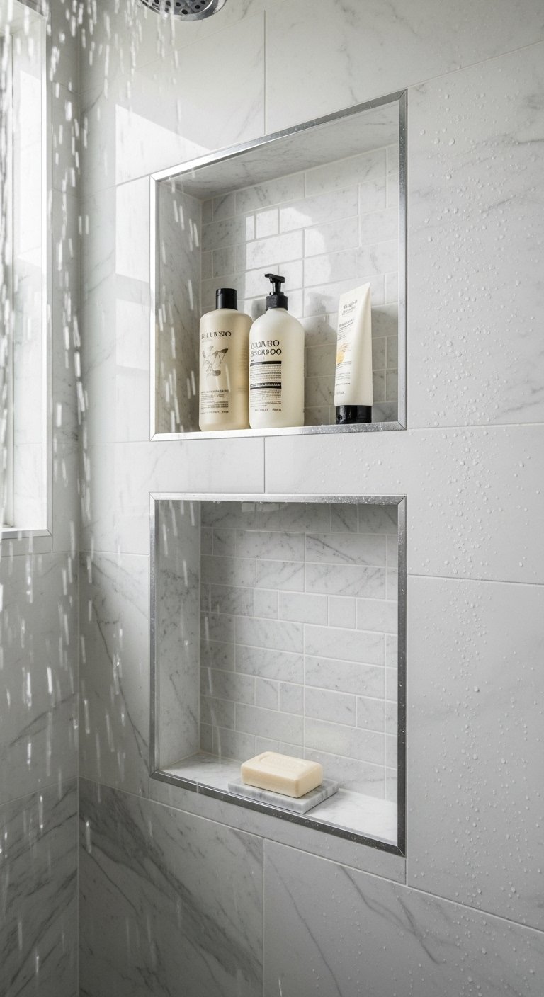 Niche in the Shower Wall