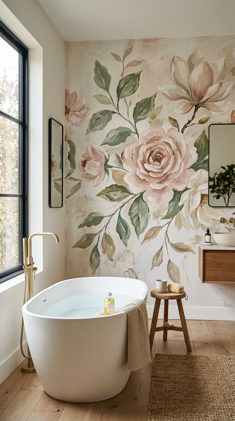 Paint a Floral Mural on One Wall