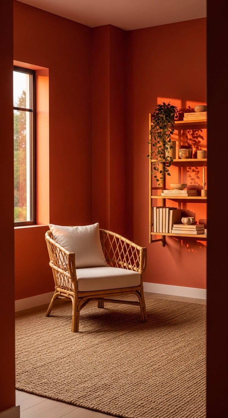 Paint in a Warm Terracotta Tone