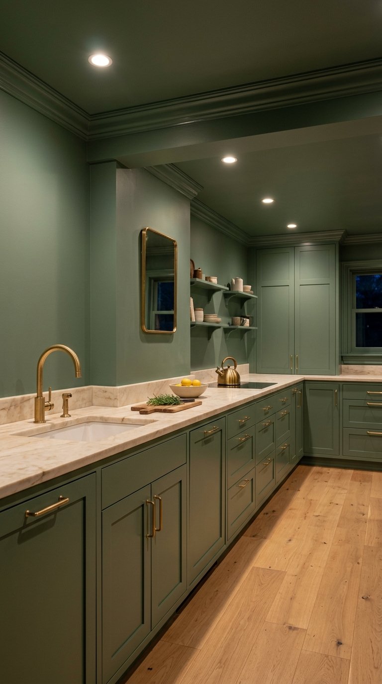 Paint the Kitchen in a Single Colour Throughout