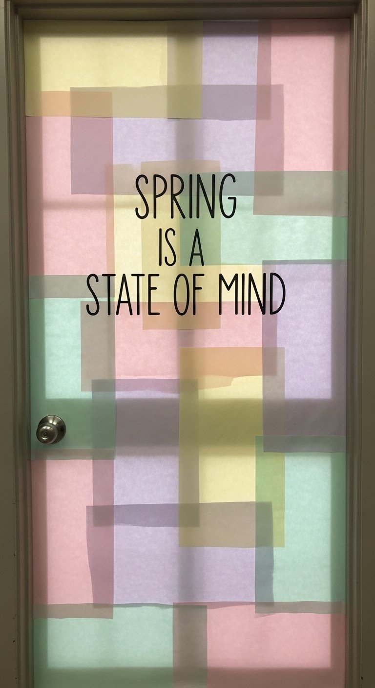 Pastel Watercolor Wash Door