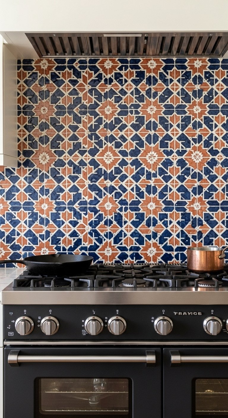  Patterned Tile Backsplash