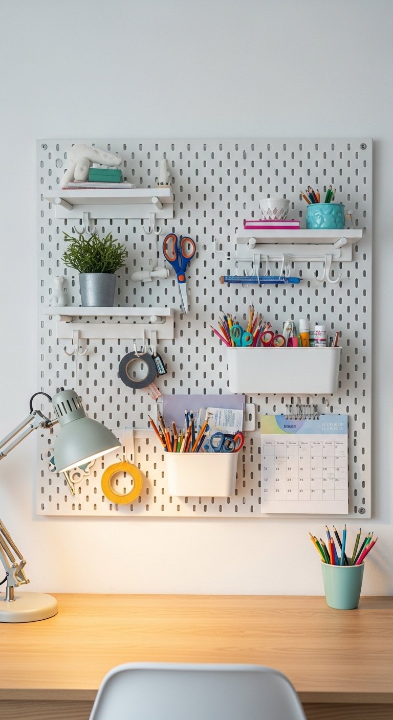 Pegboards for Flexible Storage