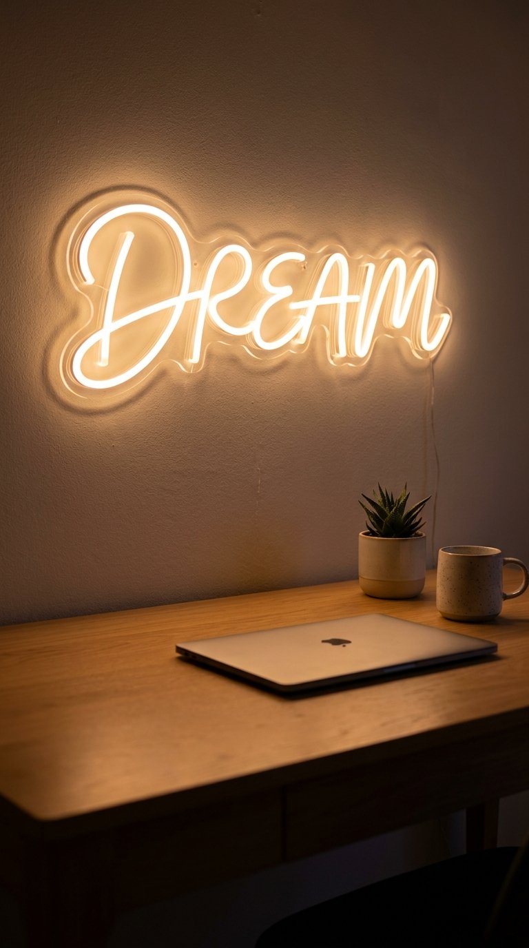 Personalize With a Neon Sign or LED Word Light