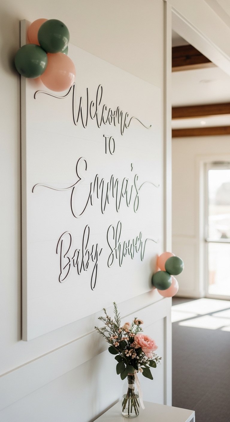 Personalize the Welcome Sign
