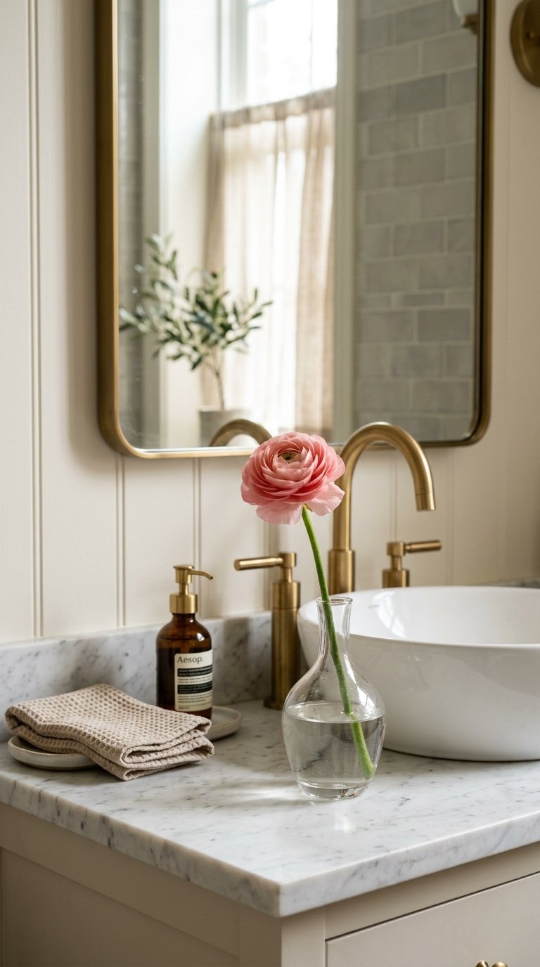 Place Fresh Flowers in a Simple Bud Vase