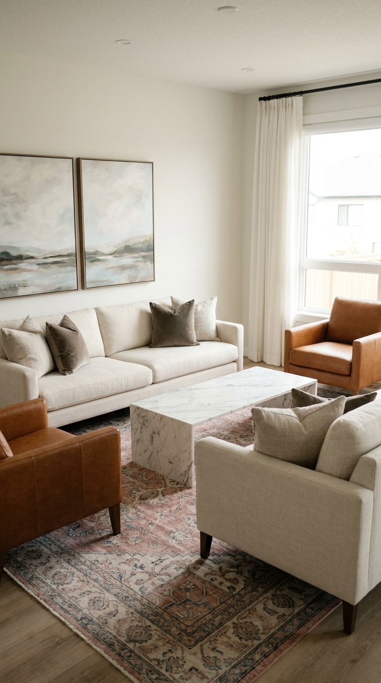 Place Two Sofas Facing Each Other