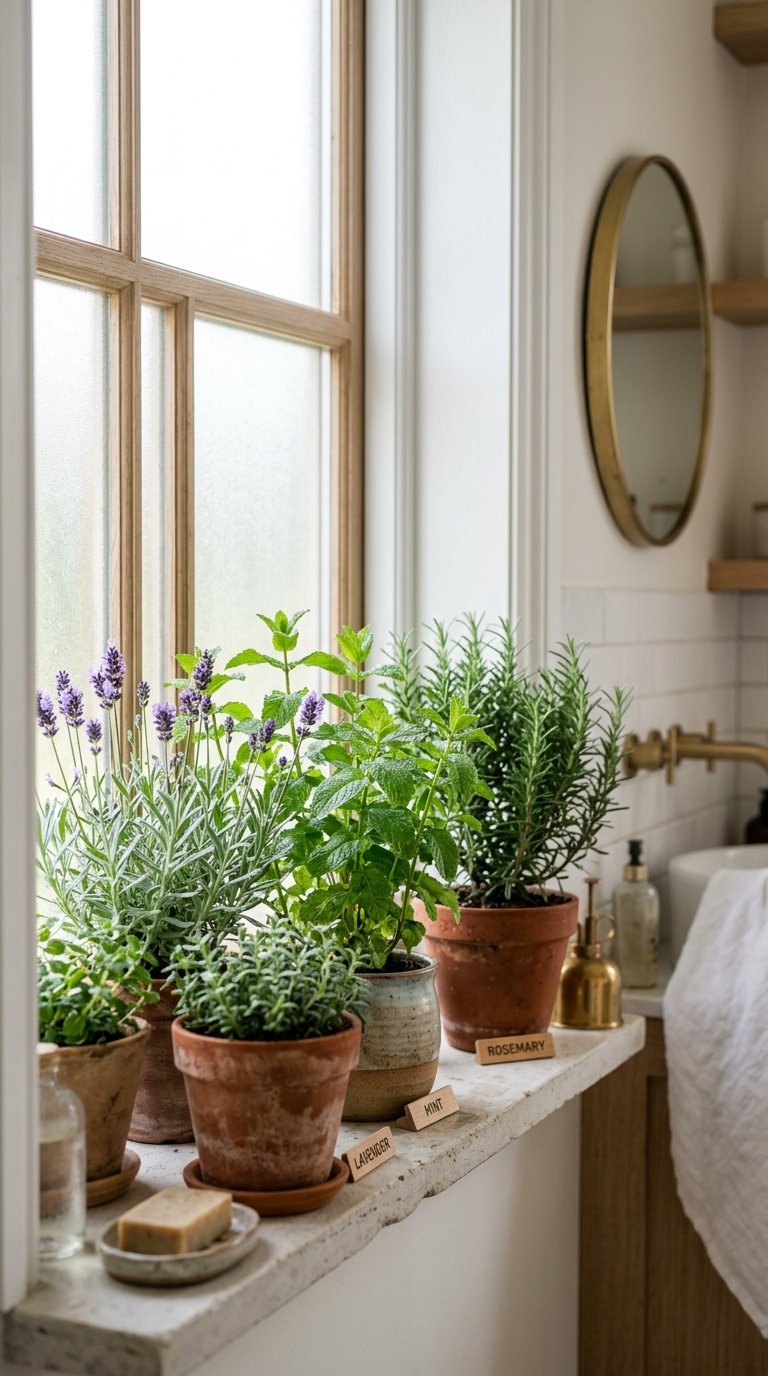 Place a Potted Herb Garden on the Windowsill