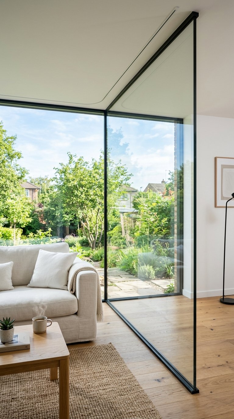 Replace the Shower Curtain With a Glass Panel
