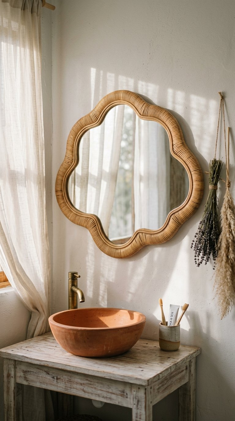 Scallop or Irregular Edge Mirror