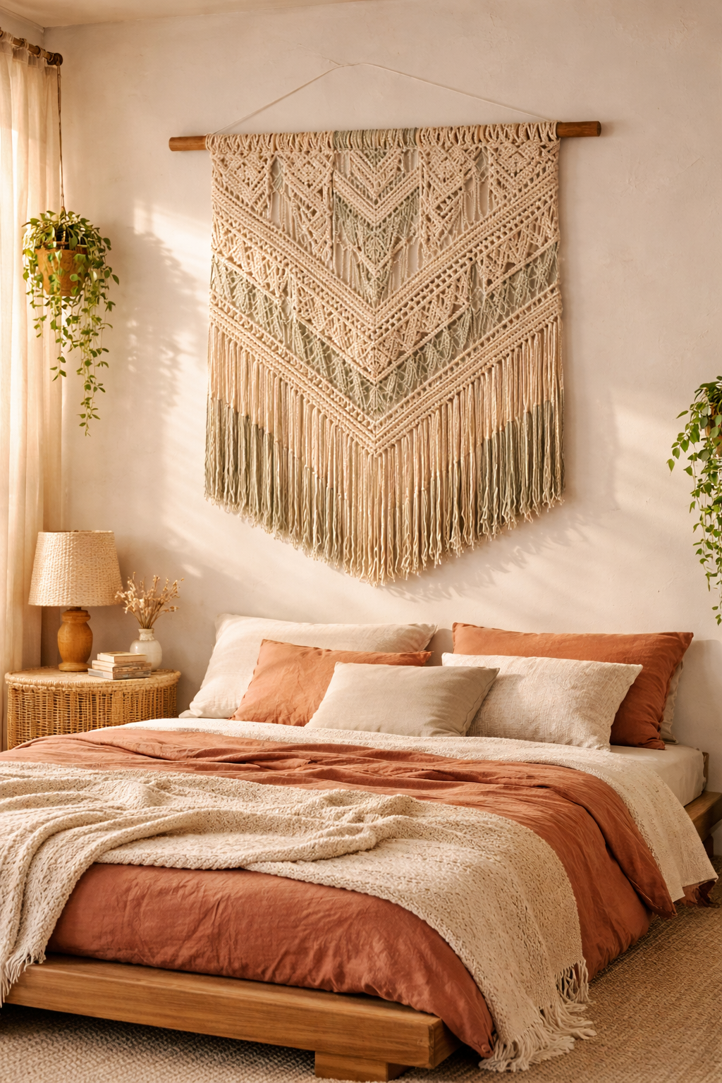 Sculptural Macramé Wall Hanging