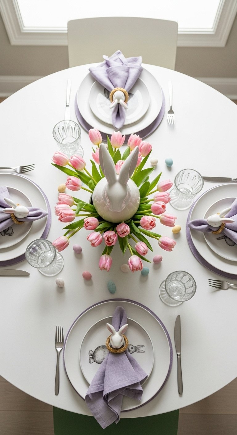 Set Up a Bunny-Themed Table