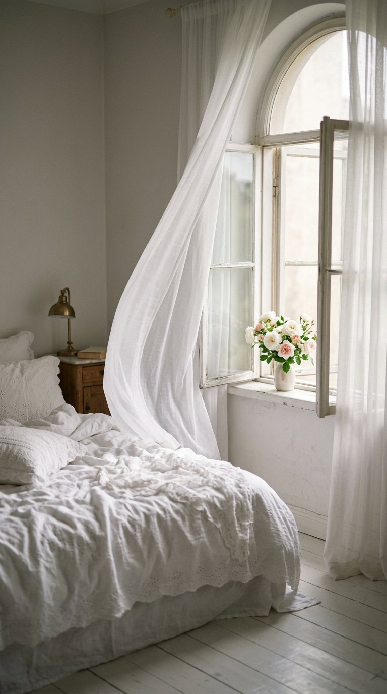 Sheer White Curtains for a Dreamy Look