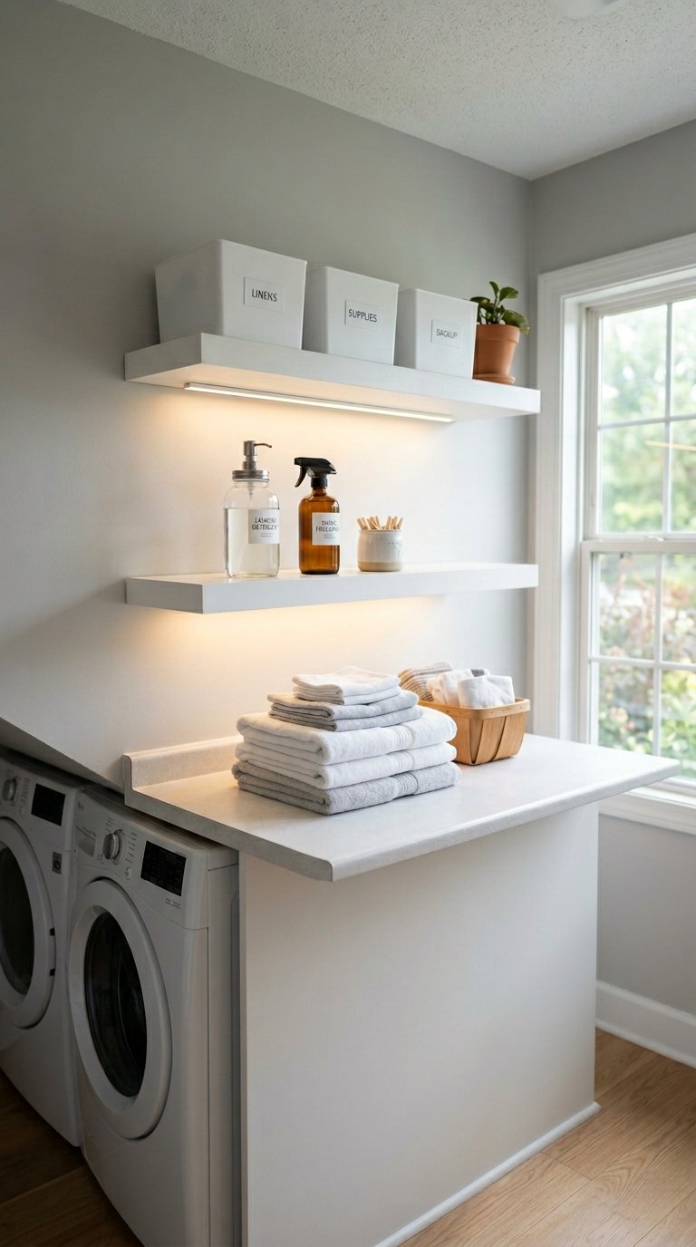Shelves Above a Folding Counter
