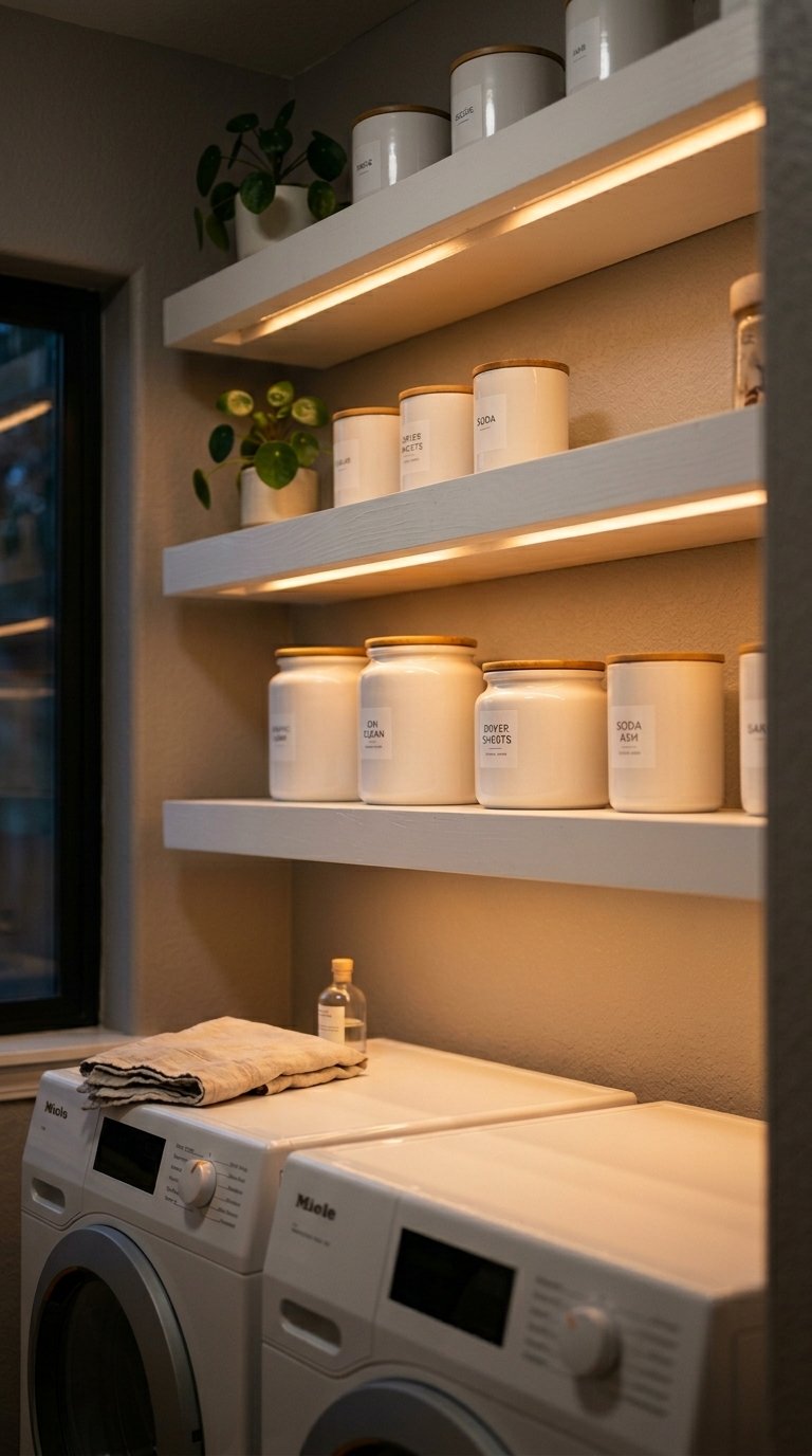 Shelves with Integrated Lighting