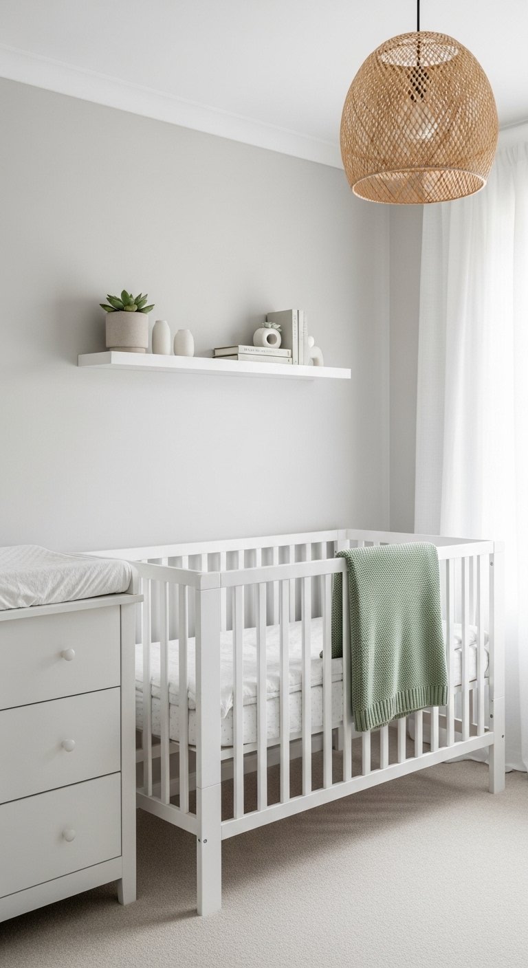 Soft Gray Nursery or Child's Room