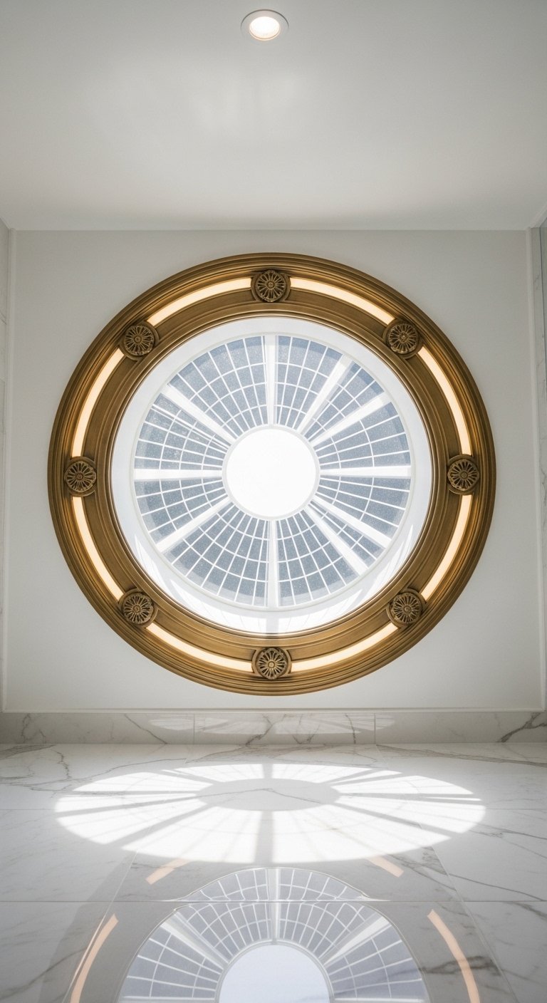 Solar Tube or Skylight With a Light Fixture Surround