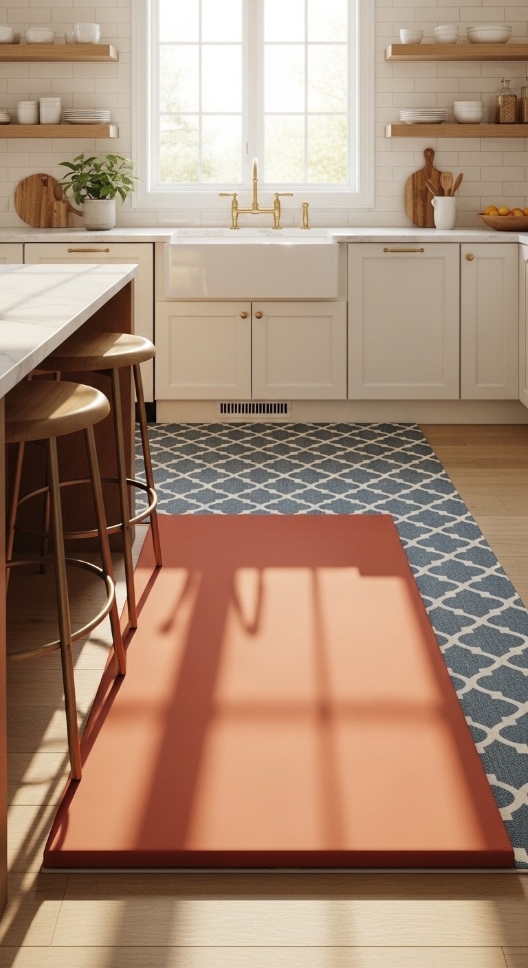Solid Terracotta Anti-Fatigue Rug